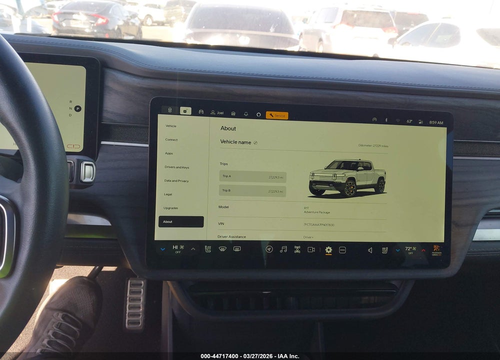 2023 RIVIAN R1T ADVENTURE QUAD MOTOR LARGE PACK VIN: 7FCTGAAA7PN017830
