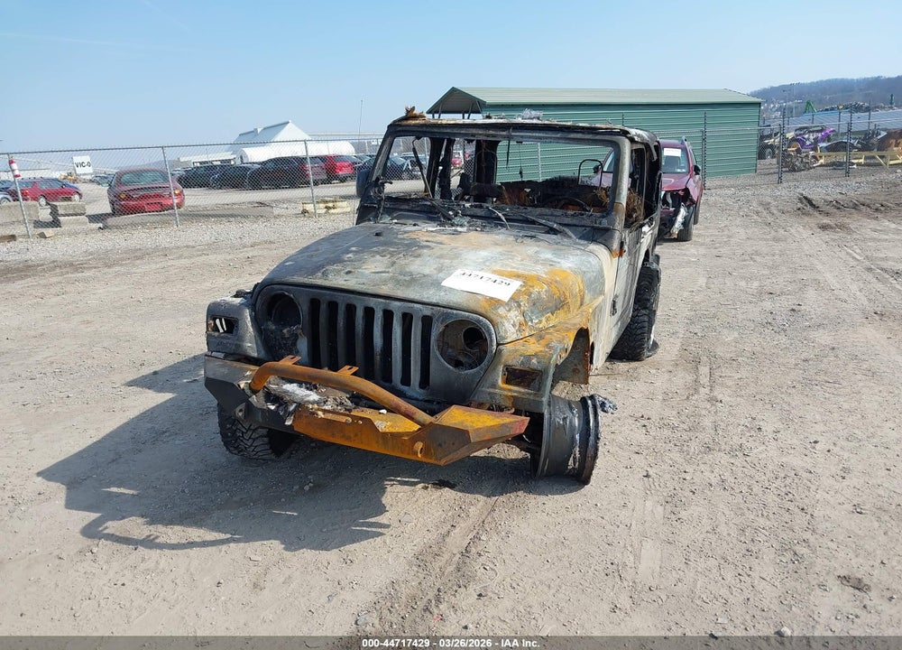 2003 JEEP WRANGLER SPORT VIN: 1J4FA49S33P337478