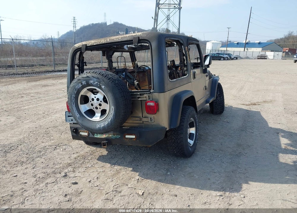 2003 JEEP WRANGLER SPORT VIN: 1J4FA49S33P337478