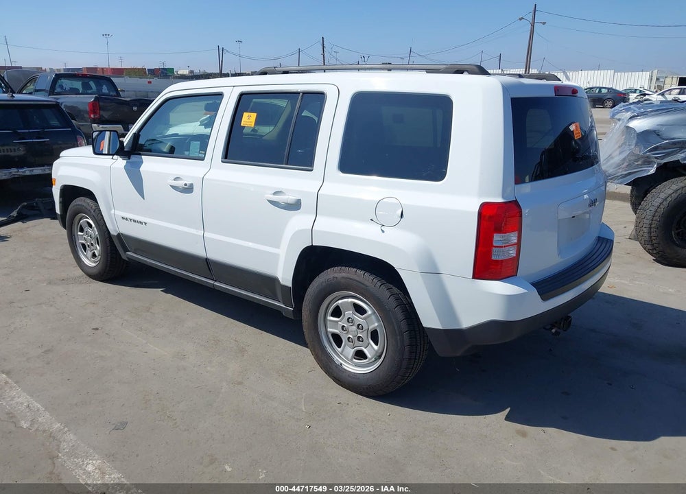 2017 JEEP PATRIOT SPORT FWD VIN: 1C4NJPBA1HD162127