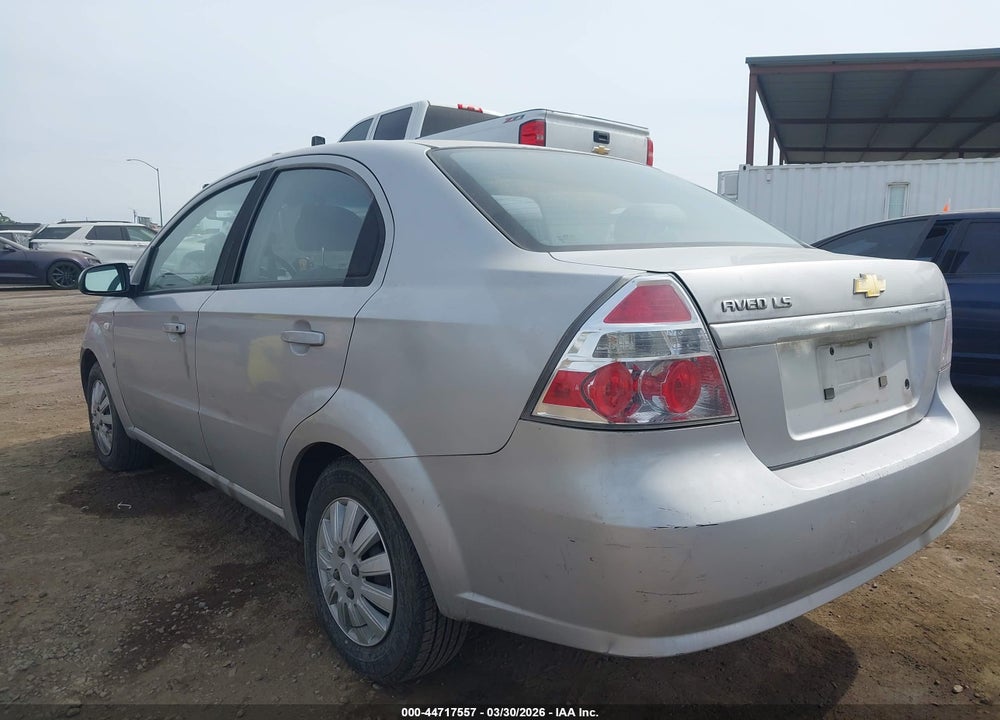 2008 CHEVROLET AVEO LS VIN: KL1TD56698B197851