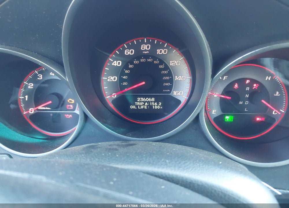 2007 ACURA TL TYPE S VIN: 19UUA76527A004597