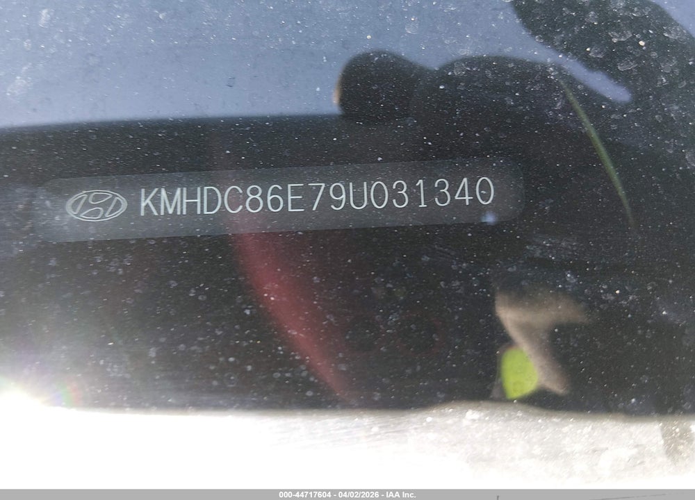 2009 HYUNDAI ELANTRA TOURING VIN: KMHDC86E79U031340