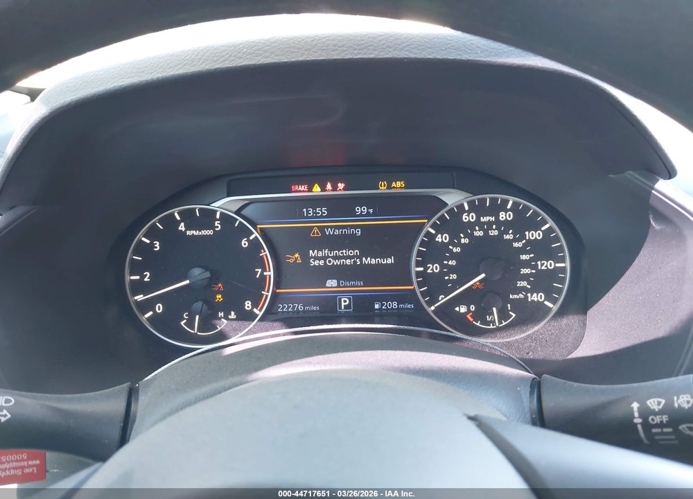 2022 NISSAN ALTIMA SV FWD VIN: 1N4BL4DV7NN346978