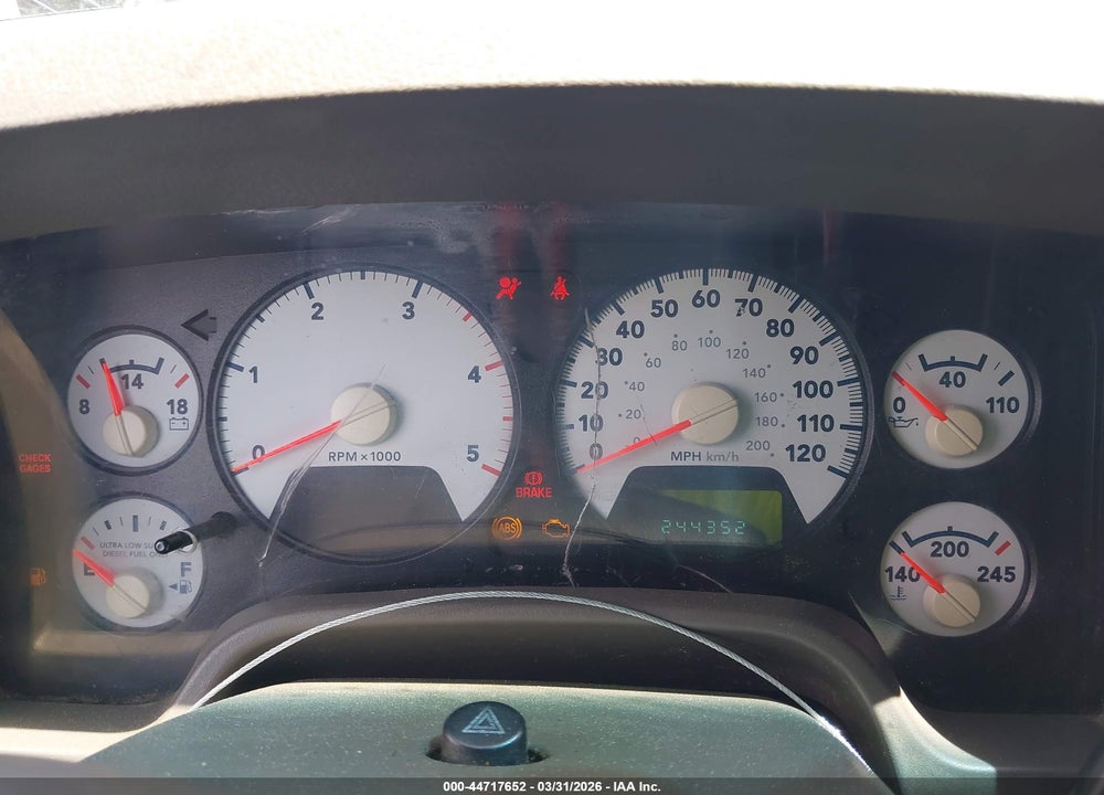 2009 DODGE RAM 3500 HD CHASSIS ST/SLT/LARAMIE VIN: 3D6WG48L79G520601