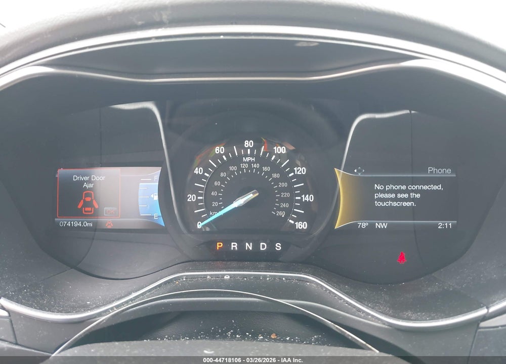 2016 FORD FUSION SE VIN: 3FA6P0H7XGR256444