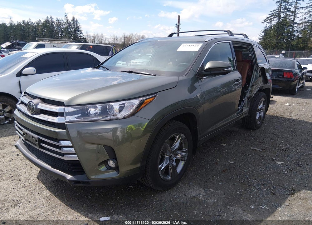 2019 TOYOTA HIGHLANDER LIMITED PLATINUM VIN: 5TDDZRFH7KS928008