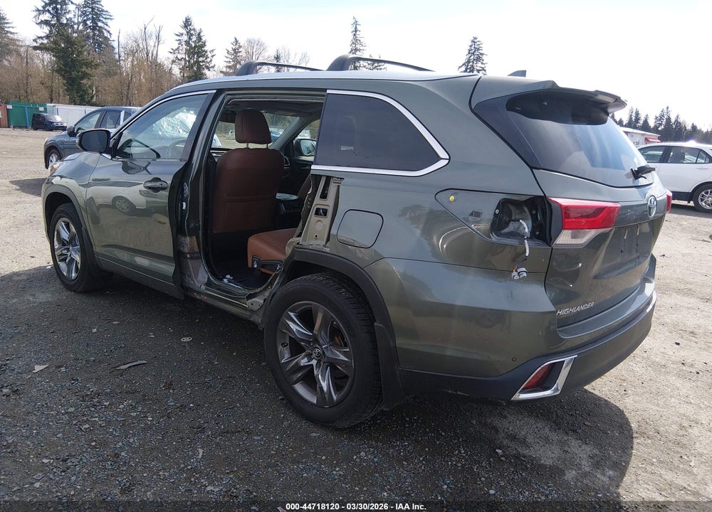 2019 TOYOTA HIGHLANDER LIMITED PLATINUM VIN: 5TDDZRFH7KS928008
