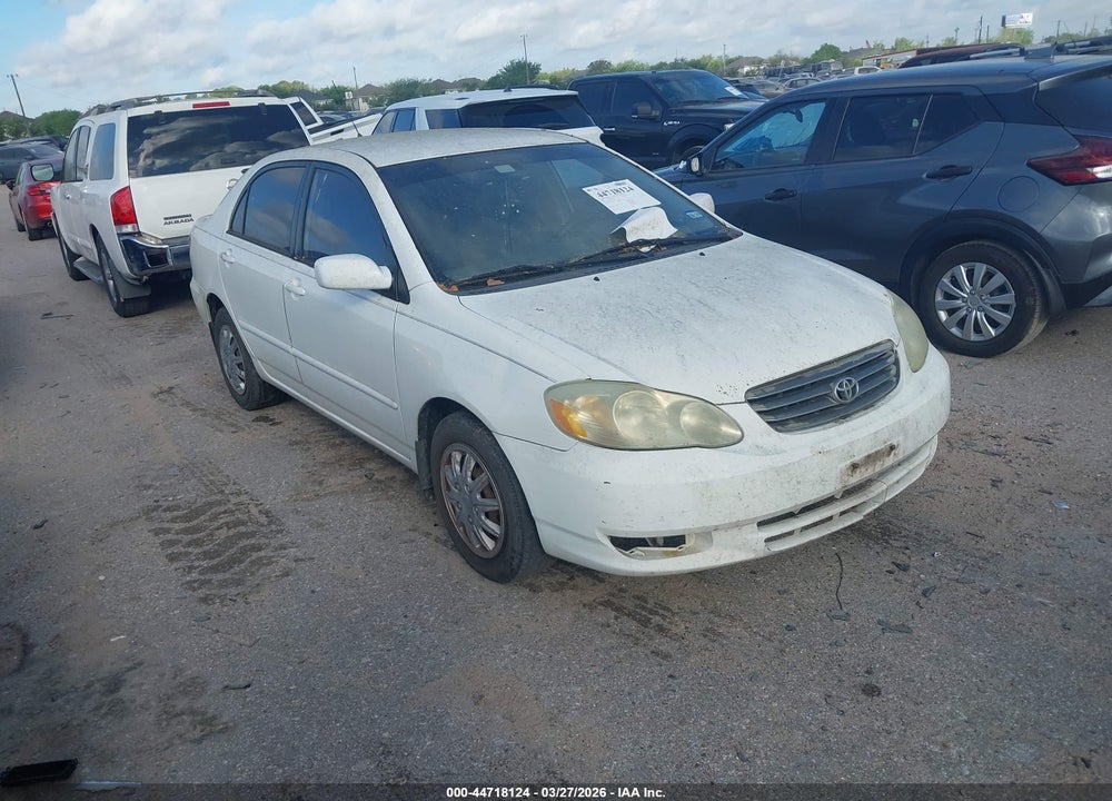 2003 TOYOTA COROLLA LE VIN: JTDBR32E530017521