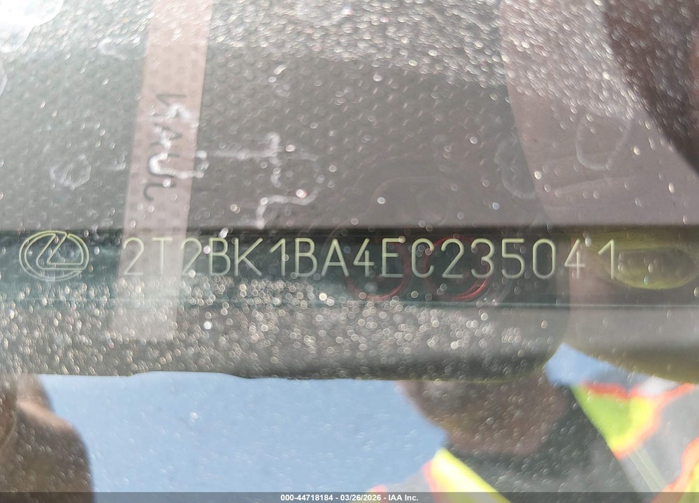 2014 LEXUS RX 350 VIN: 2T2BK1BA4EC235041