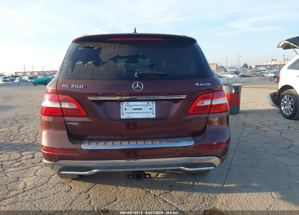 2013 MERCEDES-BENZ ML 350 4MATIC VIN: 4JGDA5HBXDA174459