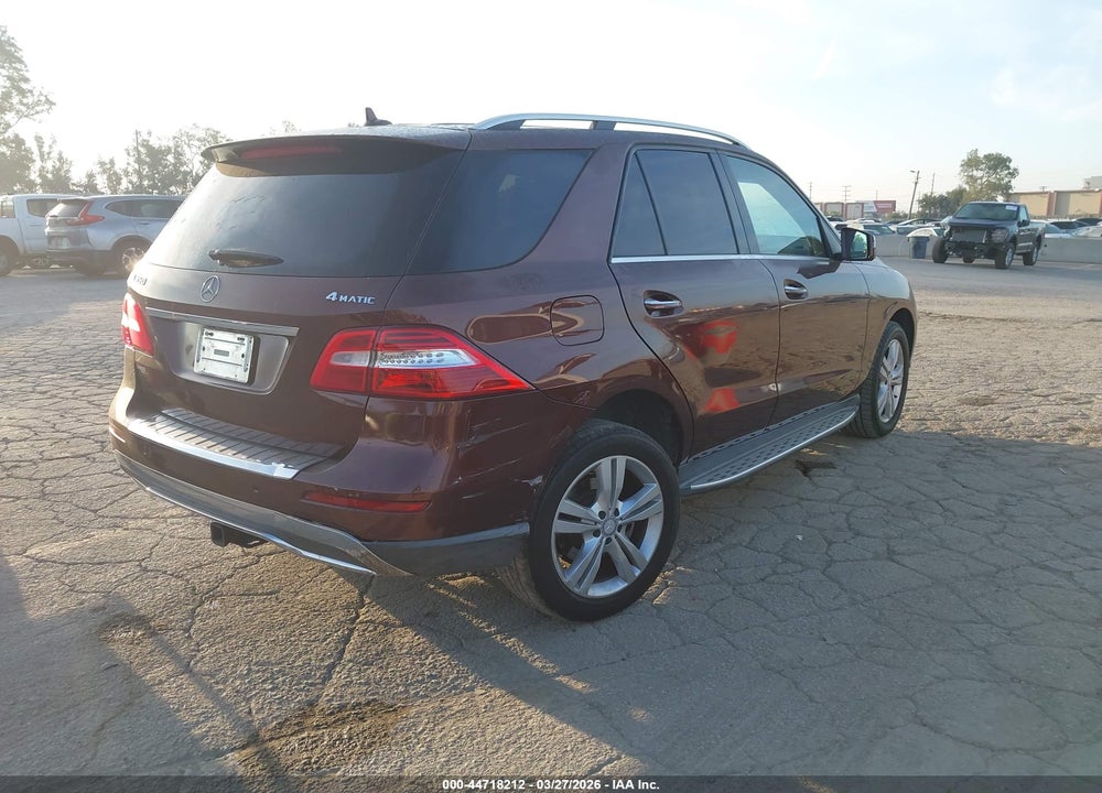 2013 MERCEDES-BENZ ML 350 4MATIC VIN: 4JGDA5HBXDA174459