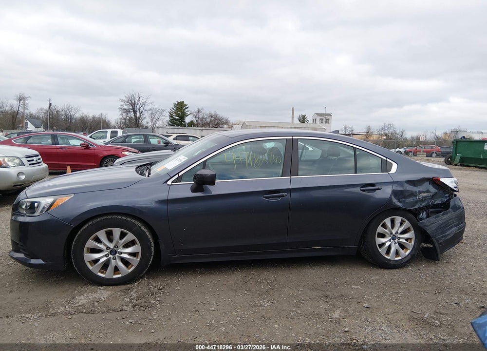 2016 SUBARU LEGACY 2.5I PREMIUM VIN: 4S3BNBC69G3019791