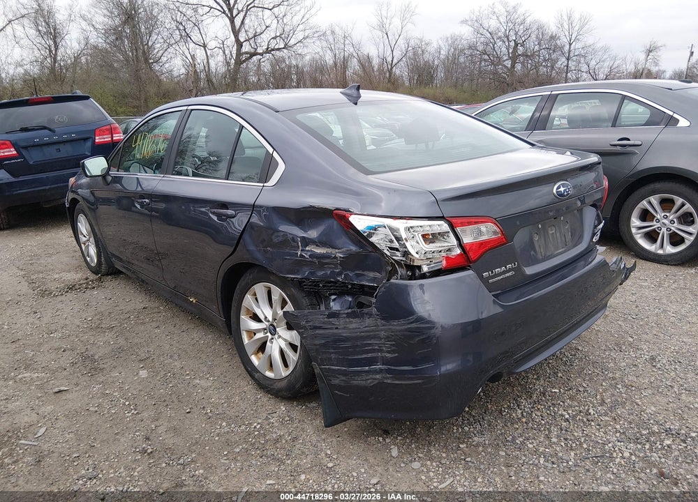 2016 SUBARU LEGACY 2.5I PREMIUM VIN: 4S3BNBC69G3019791