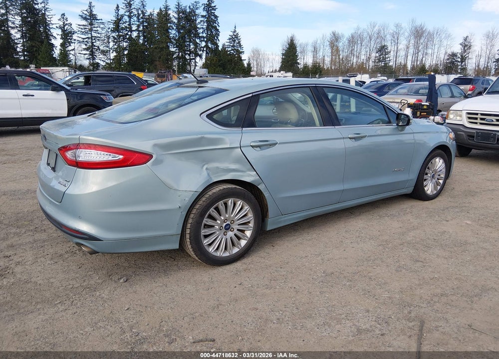 2013 FORD FUSION HYBRID SE VIN: 3FA6P0LU5DR357030