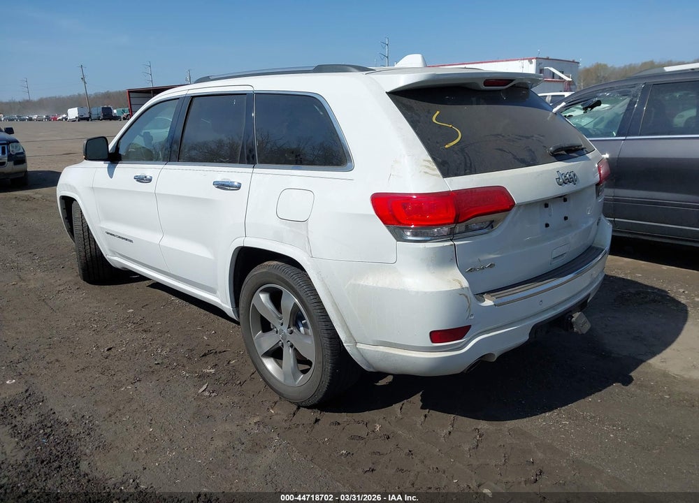 2015 JEEP GRAND CHEROKEE OVERLAND VIN: 1C4RJFCG3FC613088