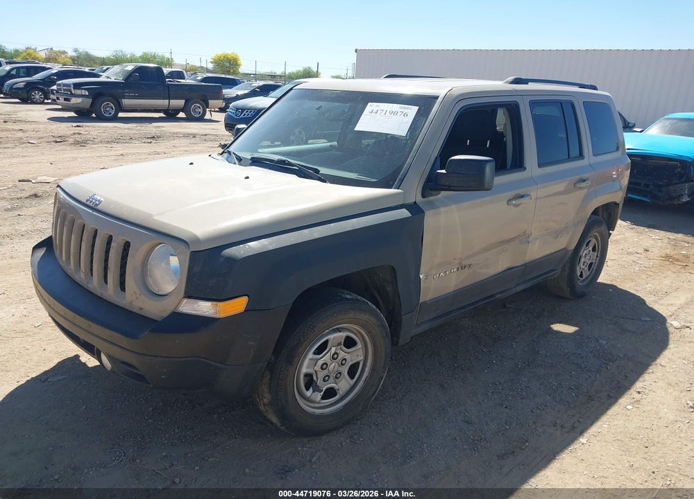 2017 JEEP PATRIOT SPORT FWD VIN: 1C4NJPBB4HD132211