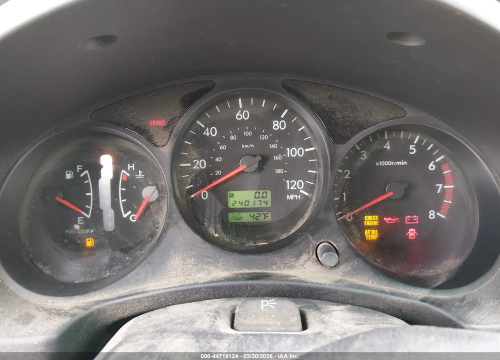 2003 SUBARU FORESTER XS VIN: JF1SG65613H769896
