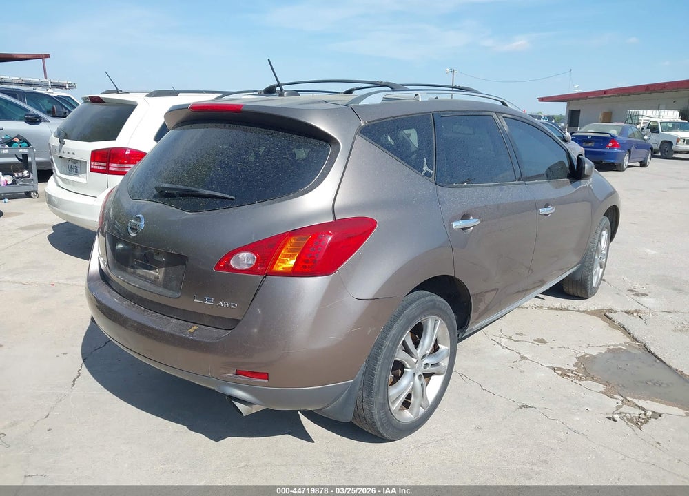 2009 NISSAN MURANO LE VIN: JN8AZ18W49W114347