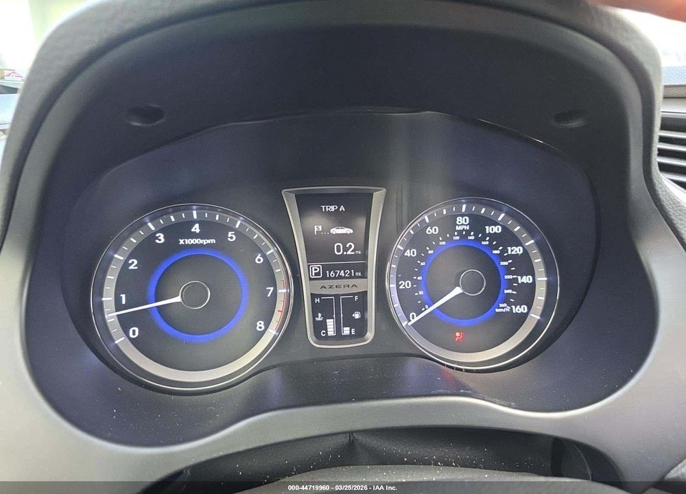 2013 HYUNDAI AZERA VIN: KMHFH4JG2DA203859