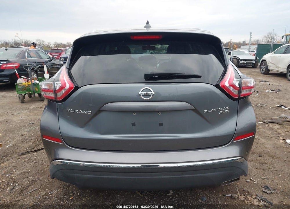 2017 NISSAN MURANO PLATINUM VIN: 5N1AZ2MH2HN189234