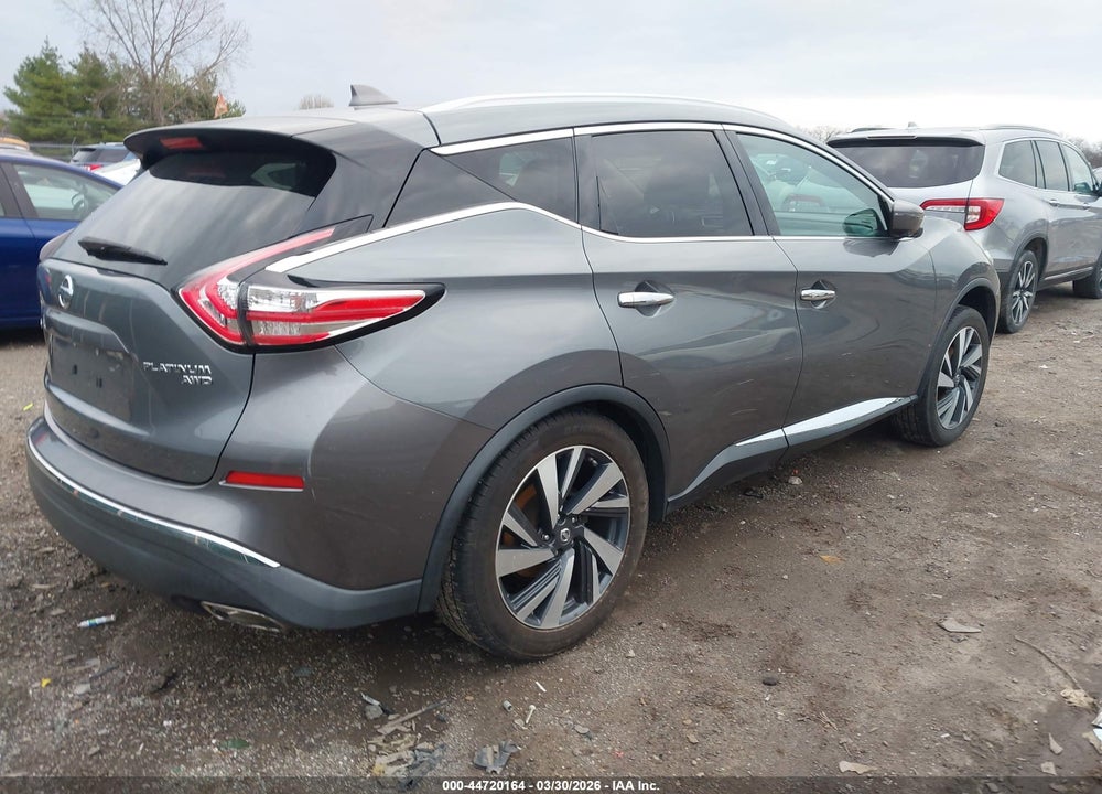 2017 NISSAN MURANO PLATINUM VIN: 5N1AZ2MH2HN189234