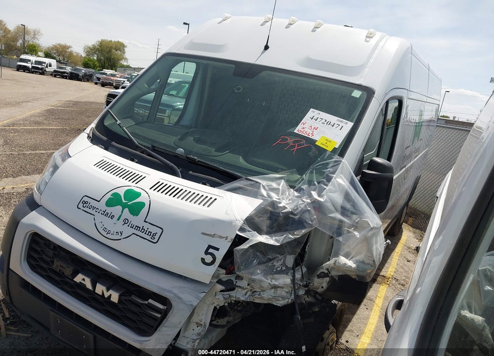 2019 RAM PROMASTER 2500 HIGH ROOF 159 WB VIN: 3C6TRVDG8KE516177