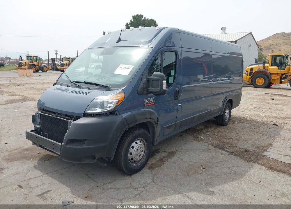 2022 RAM PROMASTER 3500 CARGO VAN HIGH ROOF 159 WB EXT VIN: 3C6MRVJG2NE136264