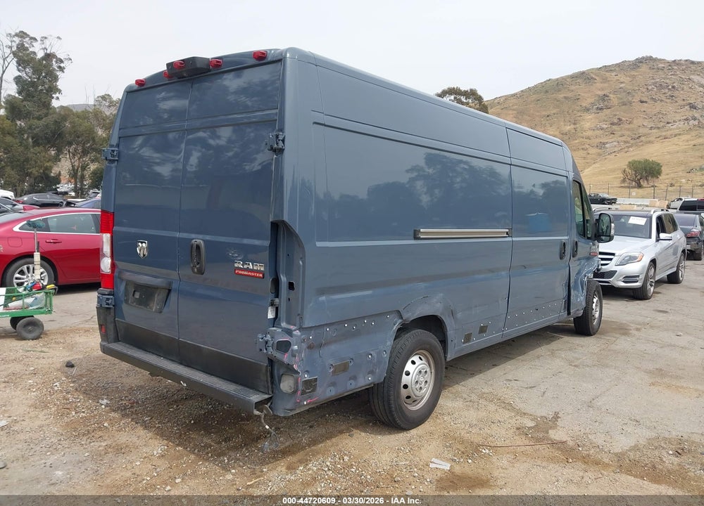 2022 RAM PROMASTER 3500 CARGO VAN HIGH ROOF 159 WB EXT VIN: 3C6MRVJG2NE136264