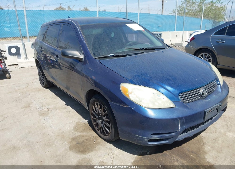2004 TOYOTA MATRIX STANDARD VIN: 2T1KR32E34C259277