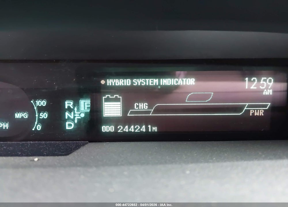 2011 TOYOTA PRIUS TWO VIN: JTDKN3DU5B0290490