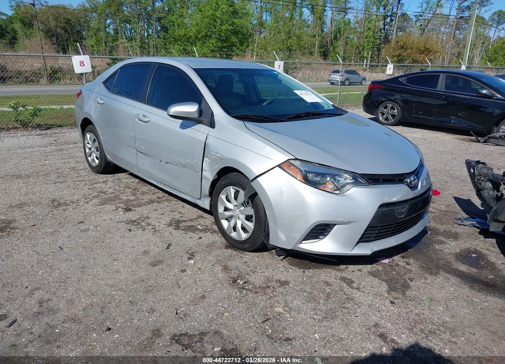 2016 TOYOTA COROLLA LE VIN: 2T1BURHE2GC623623