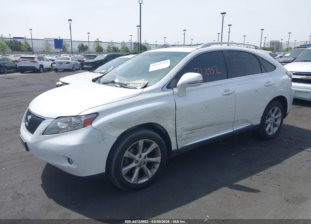 2010 LEXUS RX 350 VIN: 2T2ZK1BA3AC021988