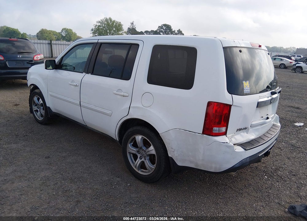 2013 HONDA PILOT EX-L VIN: 5FNYF3H56DB036107