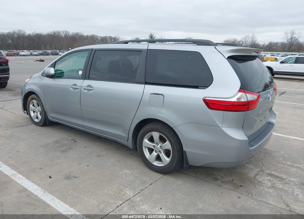 2016 TOYOTA SIENNA LE 8 PASSENGER VIN: 5TDKK3DC3GS729691