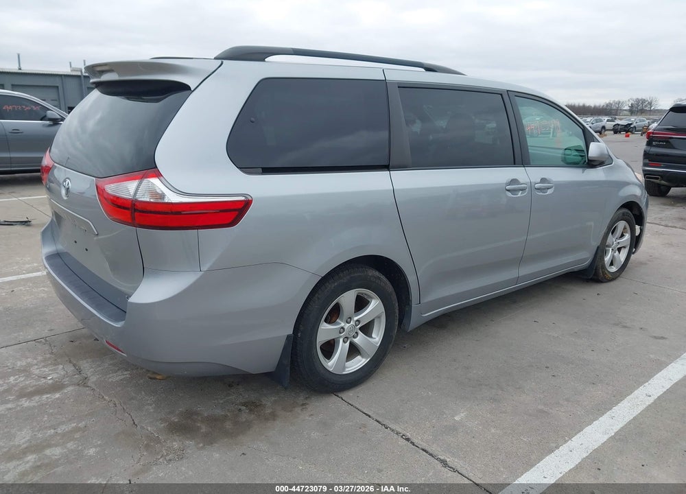 2016 TOYOTA SIENNA LE 8 PASSENGER VIN: 5TDKK3DC3GS729691