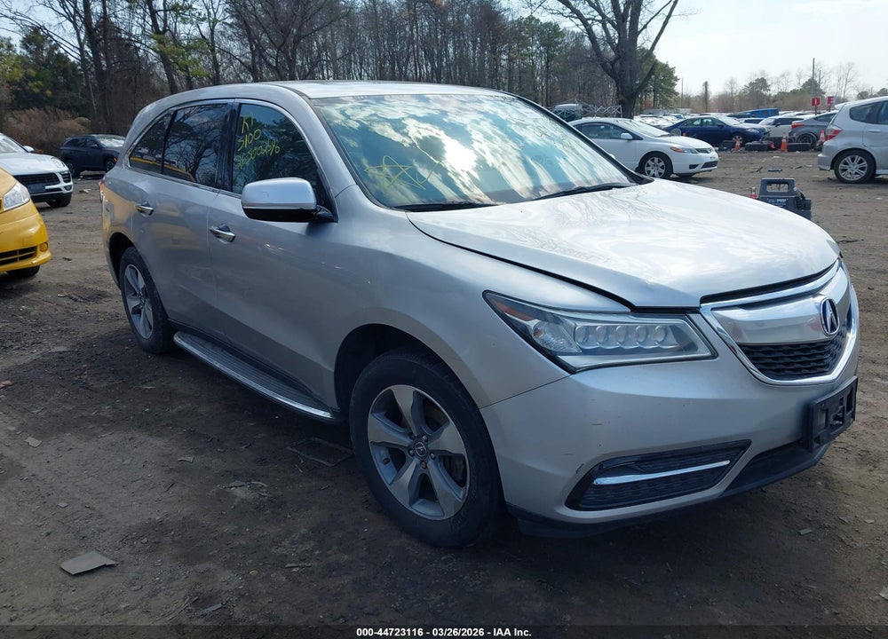 2015 ACURA MDX VIN: 5FRYD4H26FB010898