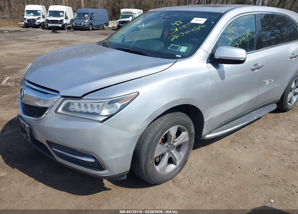 2015 ACURA MDX VIN: 5FRYD4H26FB010898