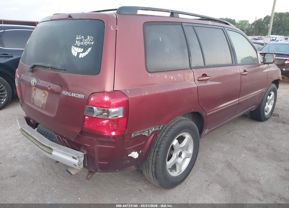 2005 TOYOTA HIGHLANDER VIN: JTEGD21A550127366
