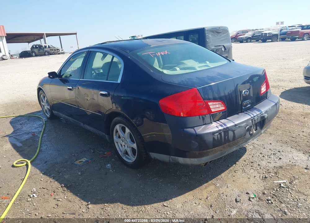 2003 INFINITI G35 BASE W/6 SPEED MANUAL VIN: JNKCV51E93M002895