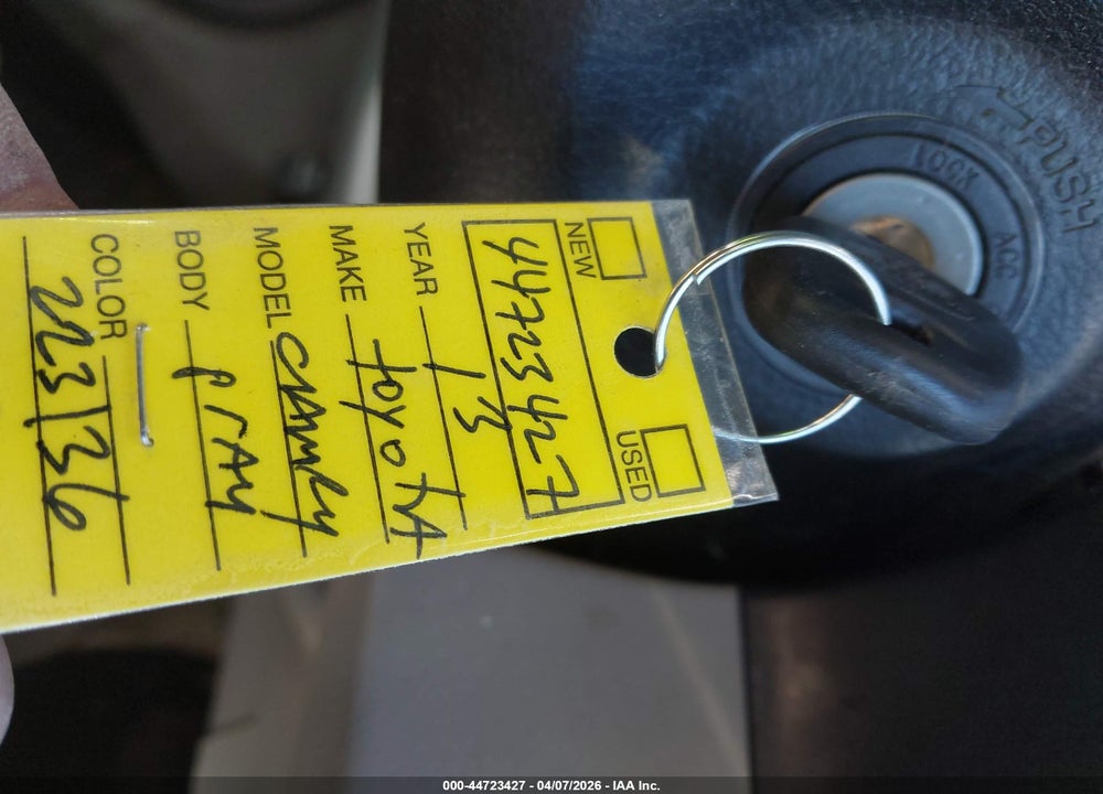 2013 TOYOTA CAMRY LE VIN: 4T1BF1FK9DU223136