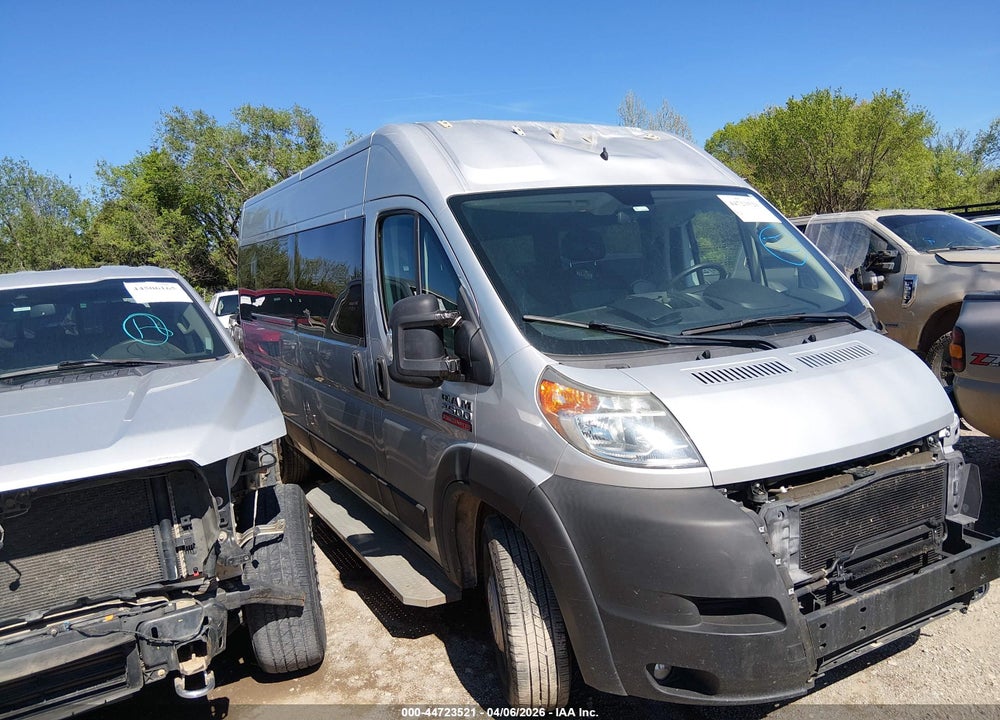 2020 RAM PROMASTER WINDOW VAN HIGH ROOF VIN: 3C6TRVPG3LE110028
