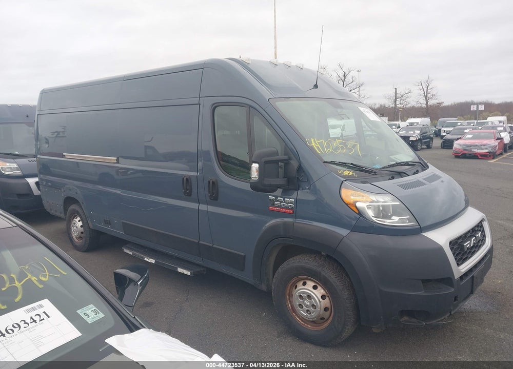 2020 RAM PROMASTER 3500 CARGO VAN HIGH ROOF 159 WB EXT VIN: 3C6URVJG8LE116890