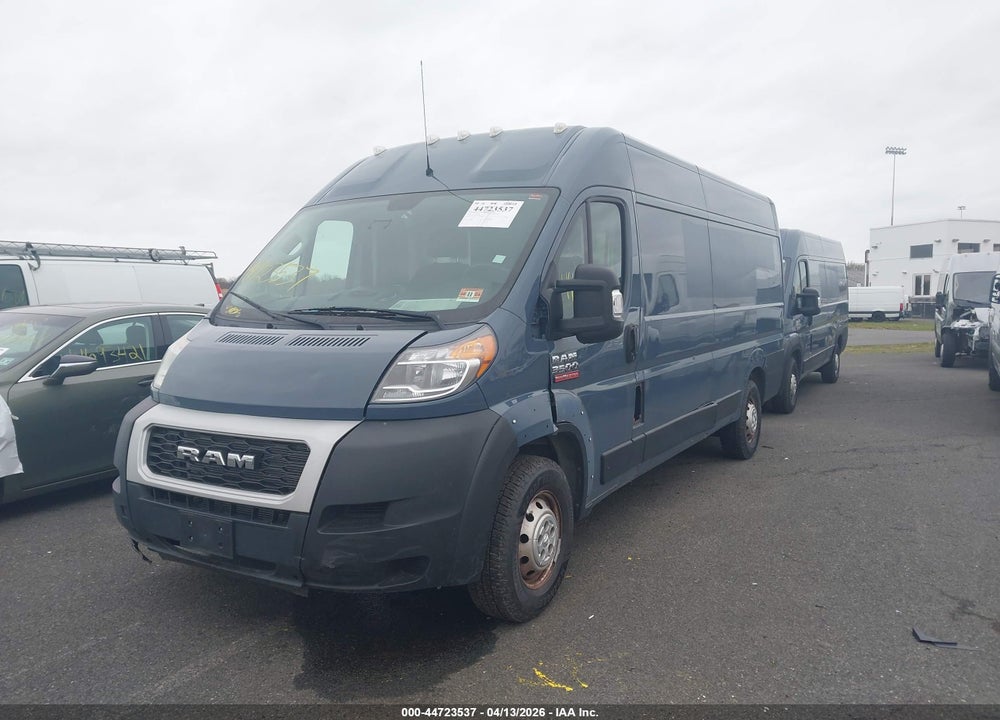 2020 RAM PROMASTER 3500 CARGO VAN HIGH ROOF 159 WB EXT VIN: 3C6URVJG8LE116890