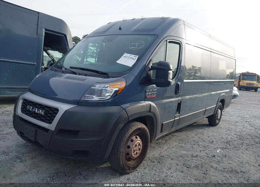 2021 RAM PROMASTER 3500 CARGO VAN HIGH ROOF 159 WB EXT VIN: 3C6MRVJG5ME556390