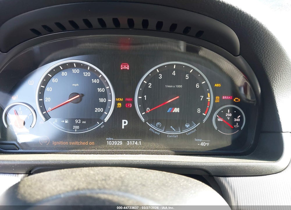 2014 BMW M5 VIN: WBSFV9C54ED593765