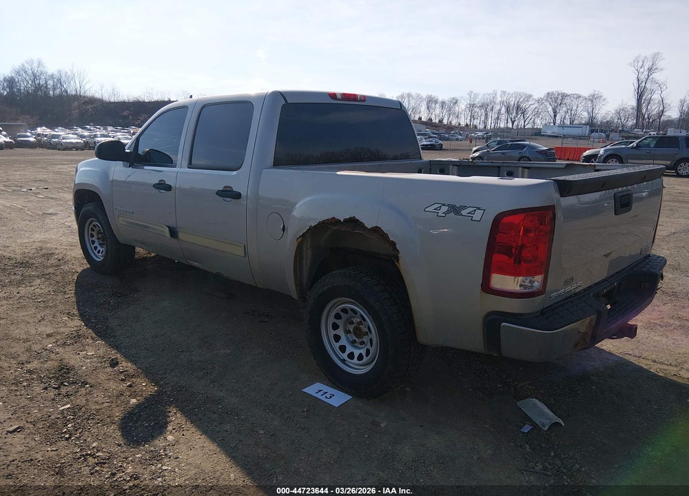 2009 GMC SIERRA 1500 SL VIN: 3GTEK13C49G163836
