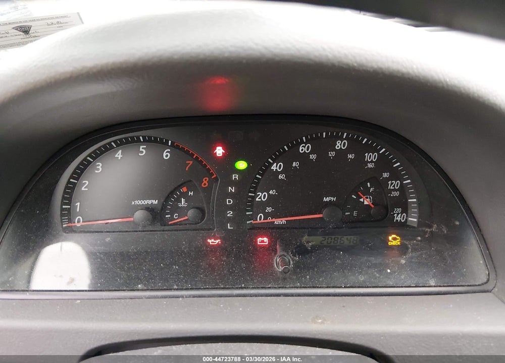 2002 TOYOTA CAMRY XLE VIN: 4T1BE30K32U631460