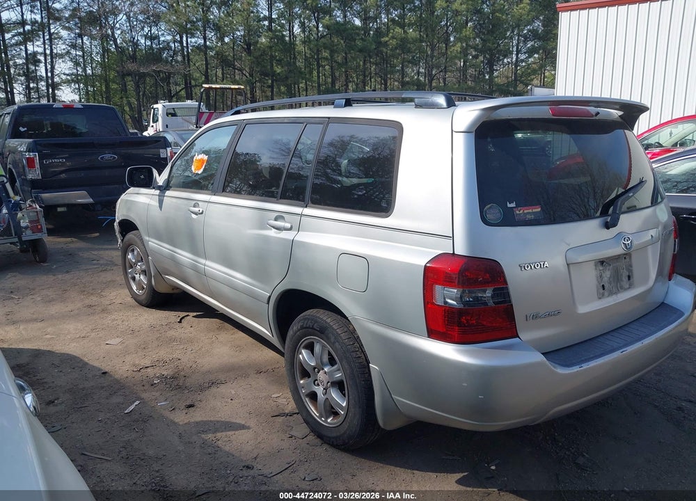 2007 TOYOTA HIGHLANDER V6 VIN: JTEHP21A070191930