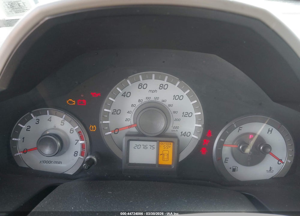 2012 HONDA PILOT EX-L VIN: 5FNYF4H54CB033016